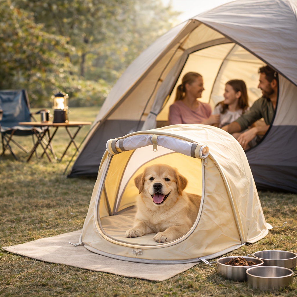 Outdoor Camping Dog Fence - Foldable Pet Tent Portable Dog &