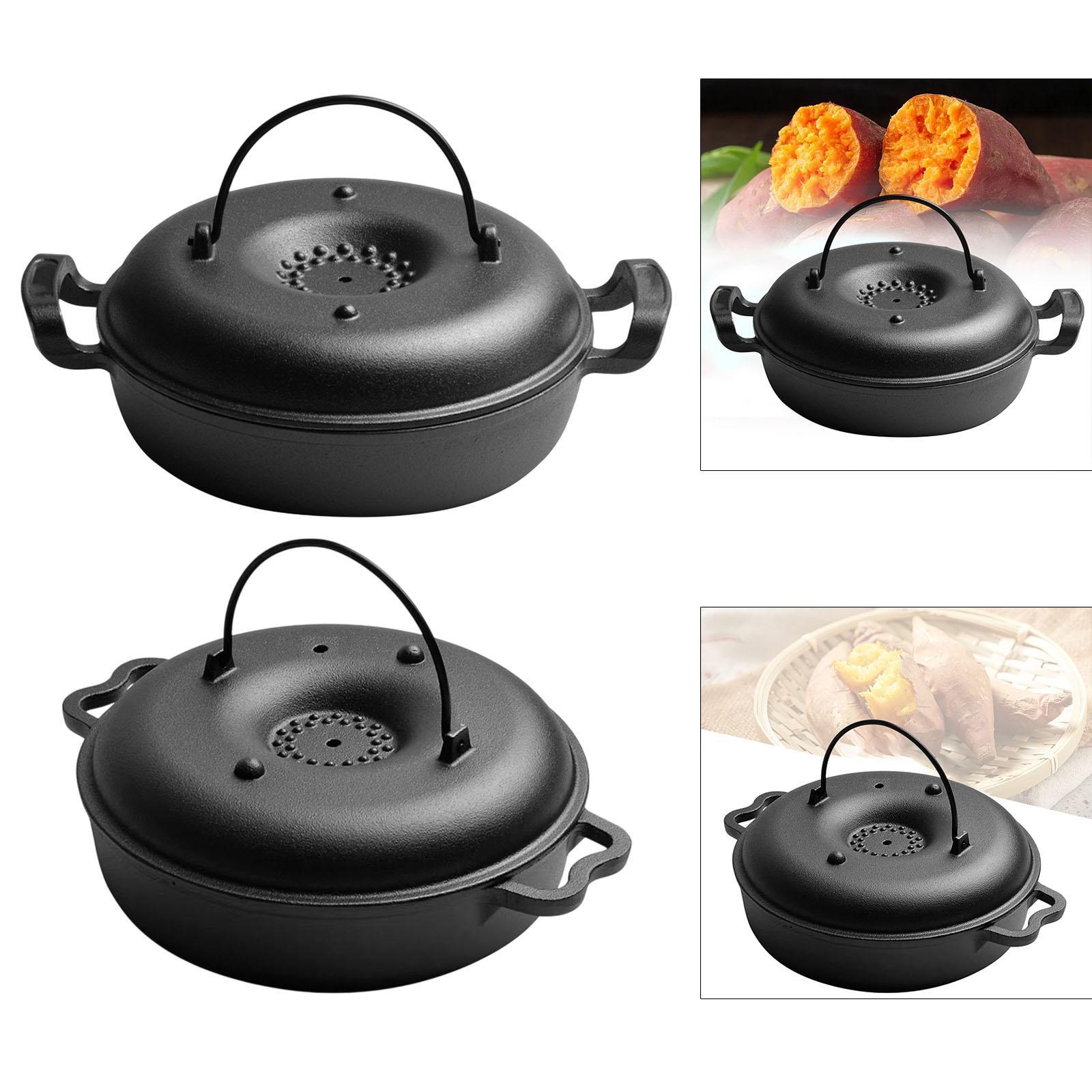 Outdoor Camping Griddle - Roast Baking Pan Stovetop Round Nonstick