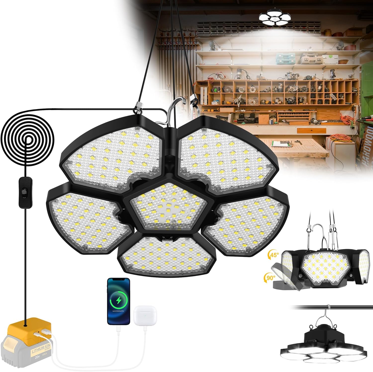 Outdoor Camping Jobs - Battery Operated Shed Light Outdoor Camping