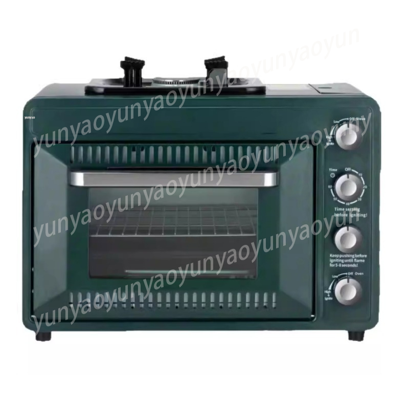 Outdoor Camping Griddle - 2-Layer Portable Camping Oven, Multifunctional Gas