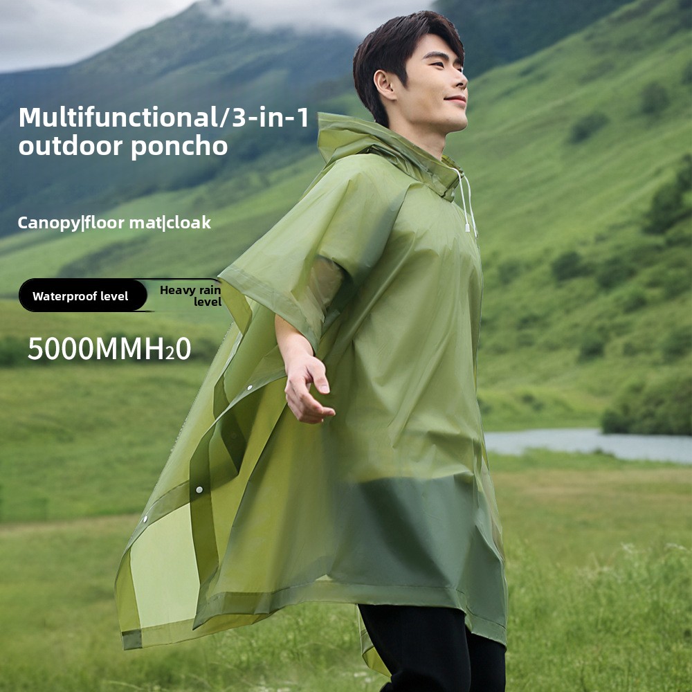 Outdoor Camping Mats Large - Multifunctional Outdoor Poncho Large Thickened Cloak