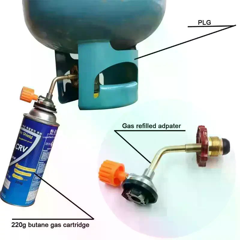 Outdoor Gas Stove - Gas Butane Cylinder Tank Refill Connector