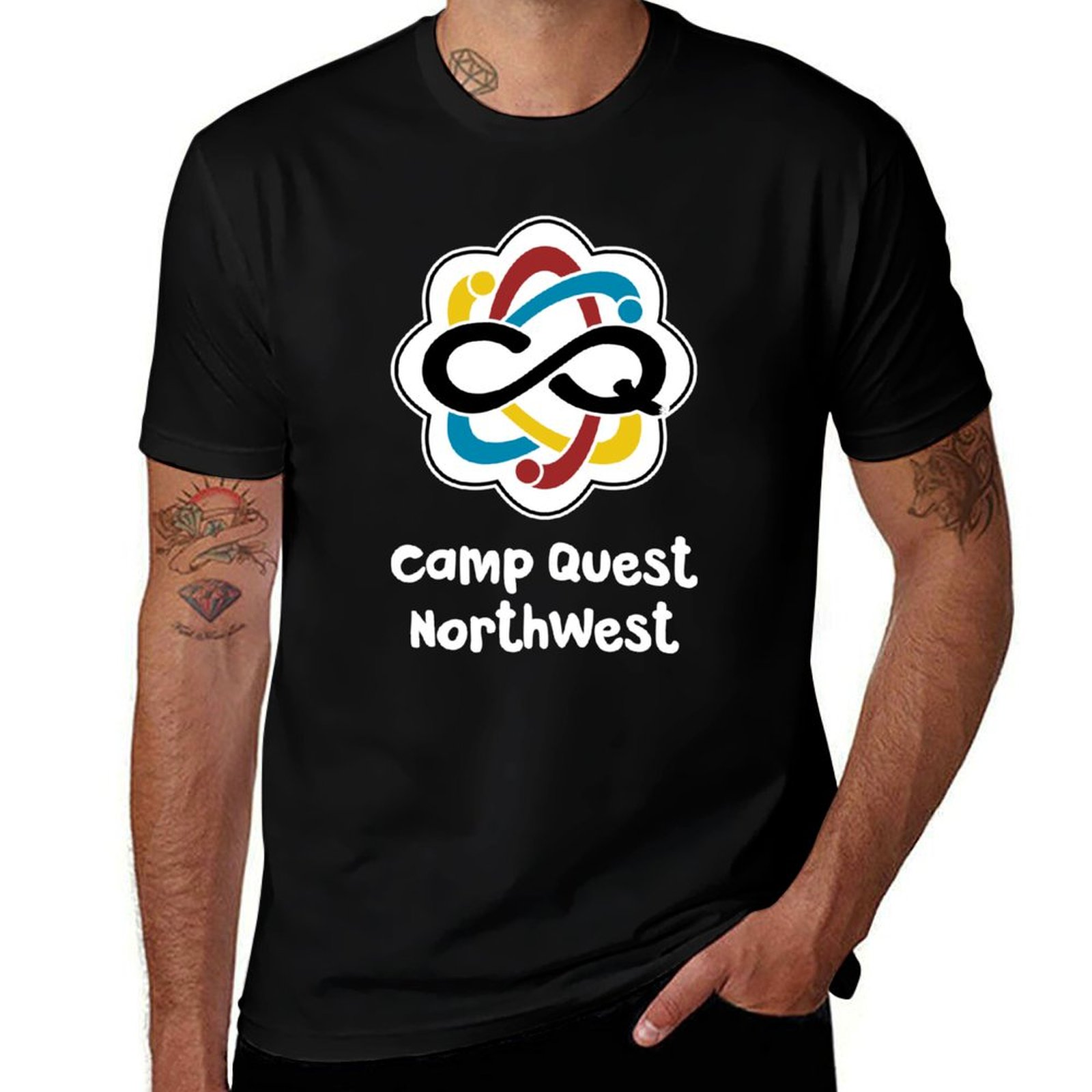 Quest Outdoor Camping - Camp Quest NorthWest Logo T-Shirt Sun