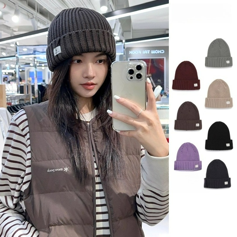 Outdoor Camping In Winter - snow peak Knit Beanie Autumn Winter