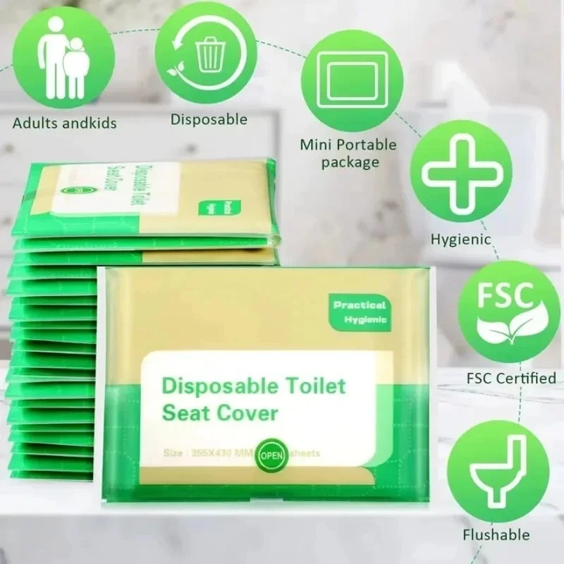 Outdoor Camping Toilet - 10-100Pcs Disposable Toilet Seat Covers Potty