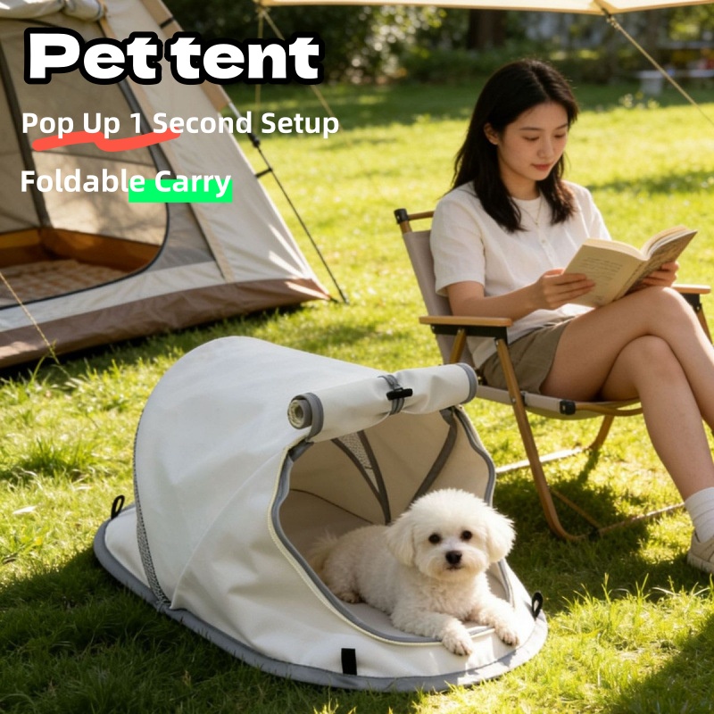 Portable Pop Up Dog Tent Sun P - огляд і ціна Outdoor Camping Dog Fence