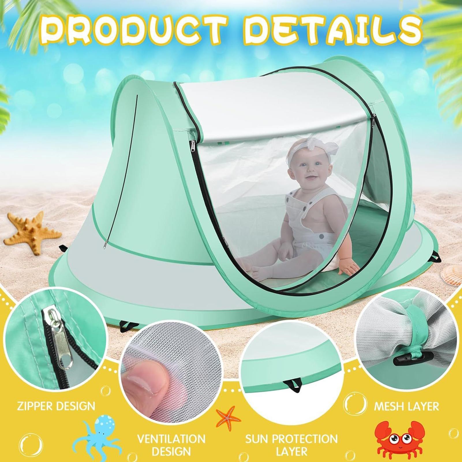 Toddler Beach Tent Outdoor Bab - огляд і ціна Outdoor Camping Automatic Quick Opening Tent