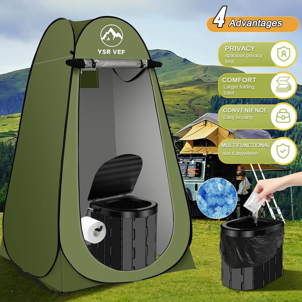 Portable Toilet Kit, Camping T - огляд і ціна Outdoor Camping Toilet