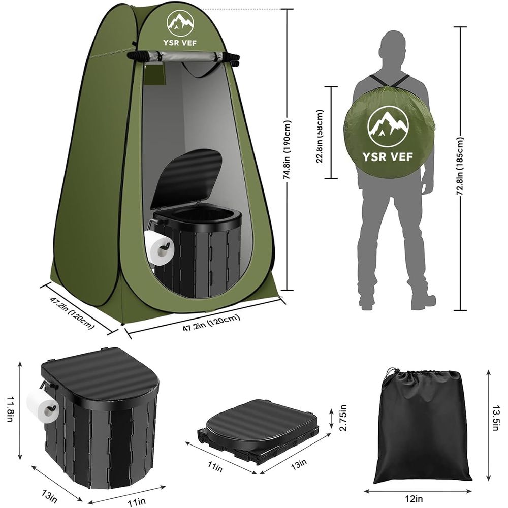 Portable Toilet Kit, Camping T - огляд і ціна Outdoor Camping Toilet