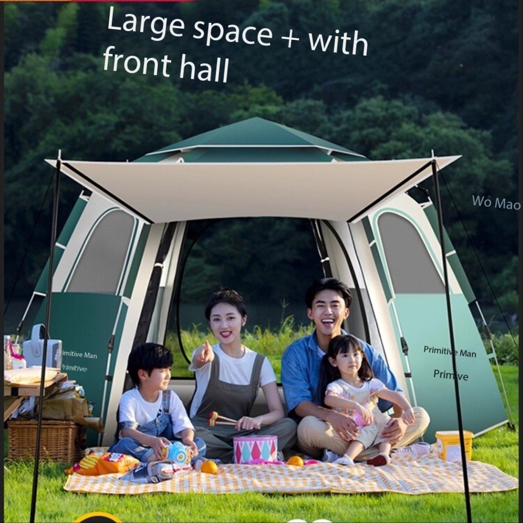 캠핑용품 땡처리 6-8 Person Camping Eq - огляд і ціна Outdoor Camping Automatic Quick Opening Tent