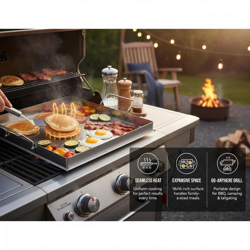 Universal Flat Top Griddle 18x - огляд і ціна Outdoor Camping Griddle