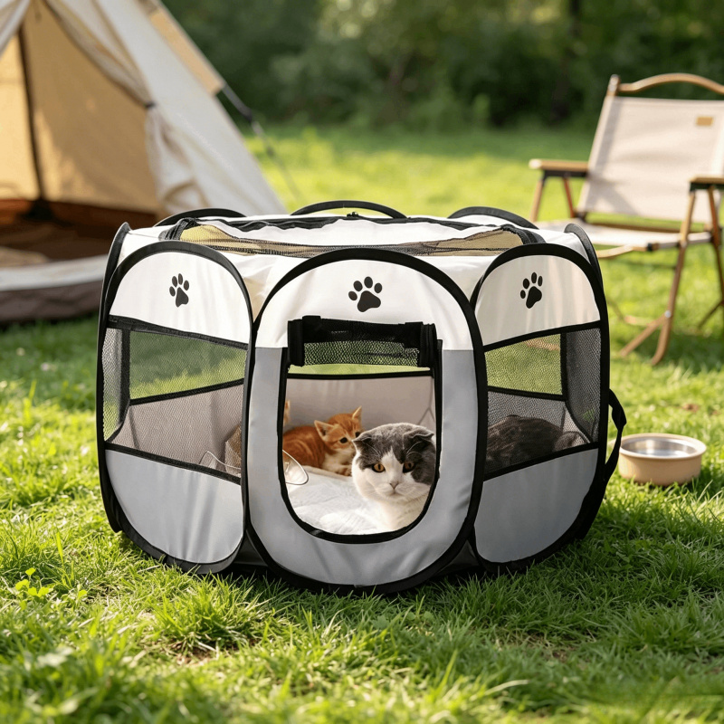 Portable Foldable Octagonal Pe - огляд і ціна Outdoor Camping Dog Fence