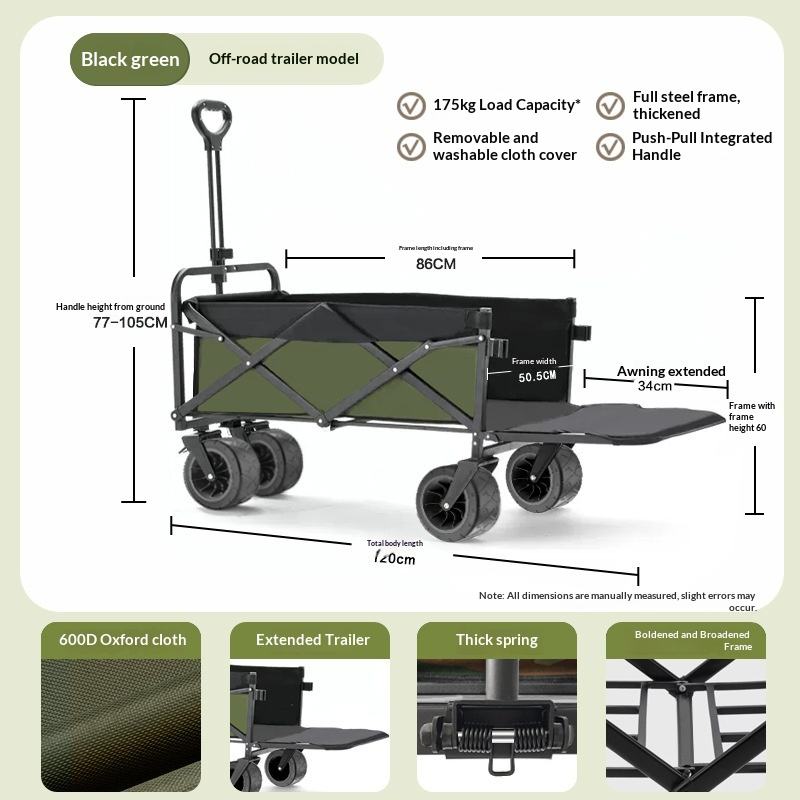 Factory Sale Four Wheel Platfo - огляд і ціна Outdoor Camping Wagon