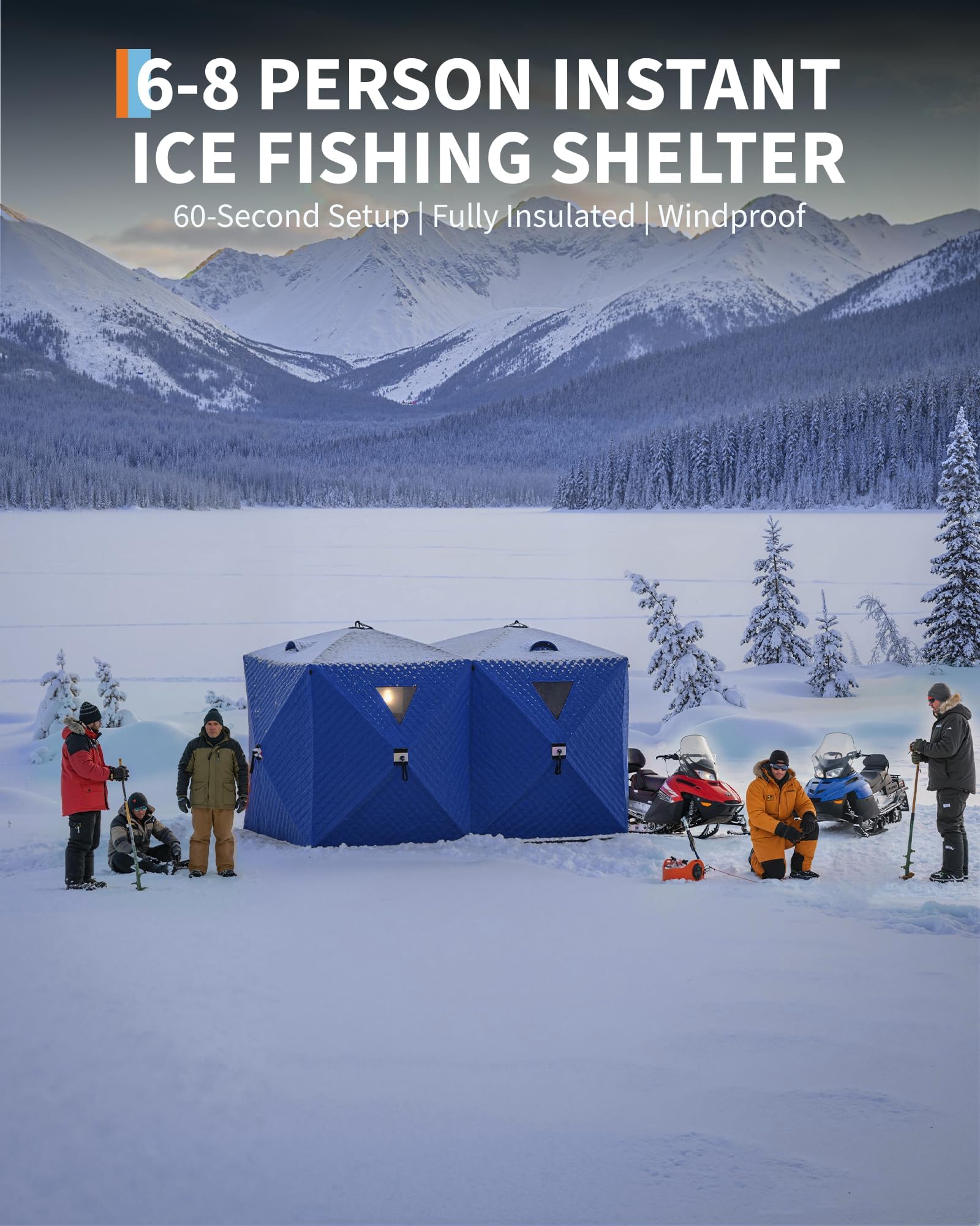 Pop-Up Ice Fishing Tent Hub-St - огляд і ціна Outdoor Camping Automatic Quick Opening Tent
