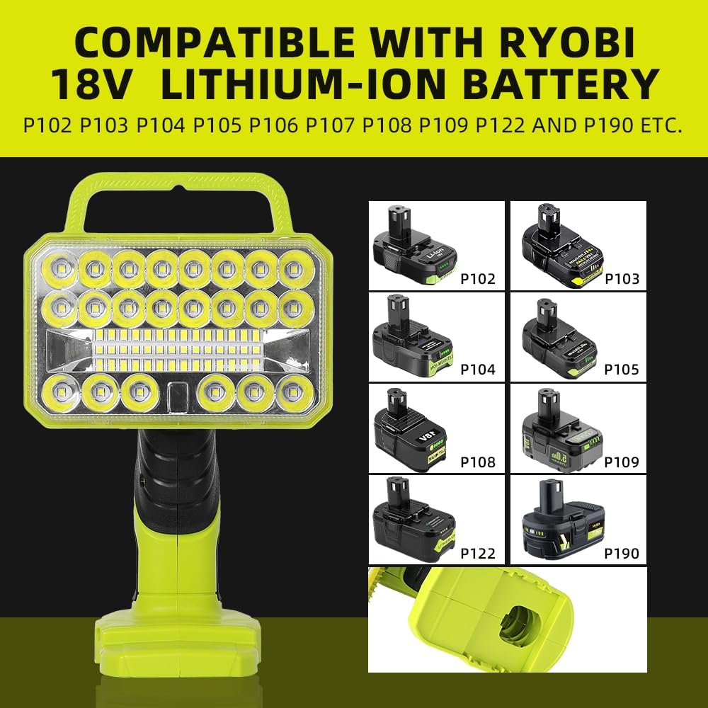 18W 2000LM Cordless LED Flashl - огляд і ціна Outdoor Camping Jobs