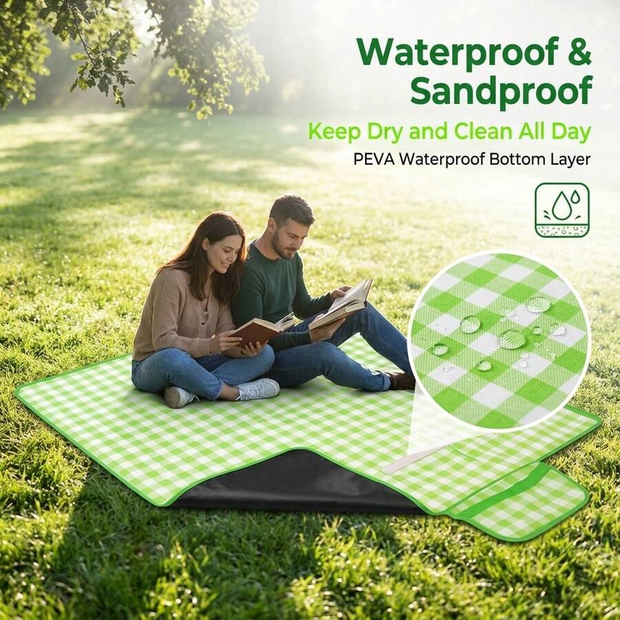 Waterproof Foldable Checkered  - огляд і ціна Outdoor Camping Mats Large