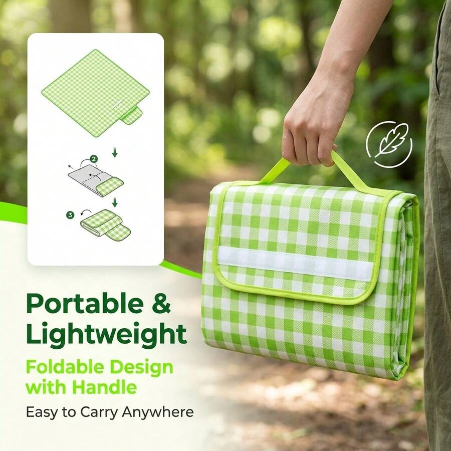 Waterproof Foldable Checkered  - огляд і ціна Outdoor Camping Mats Large