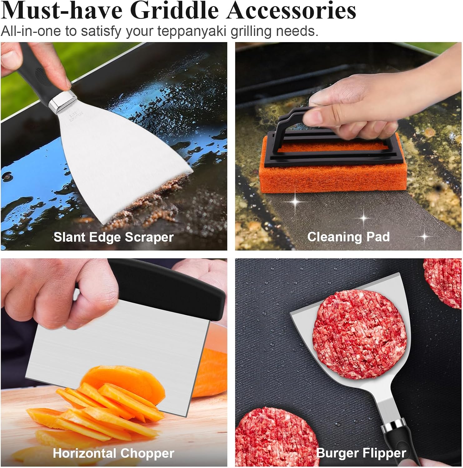 27Pcs Flat Top Griddle Accesso - огляд і ціна Outdoor Camping Griddle