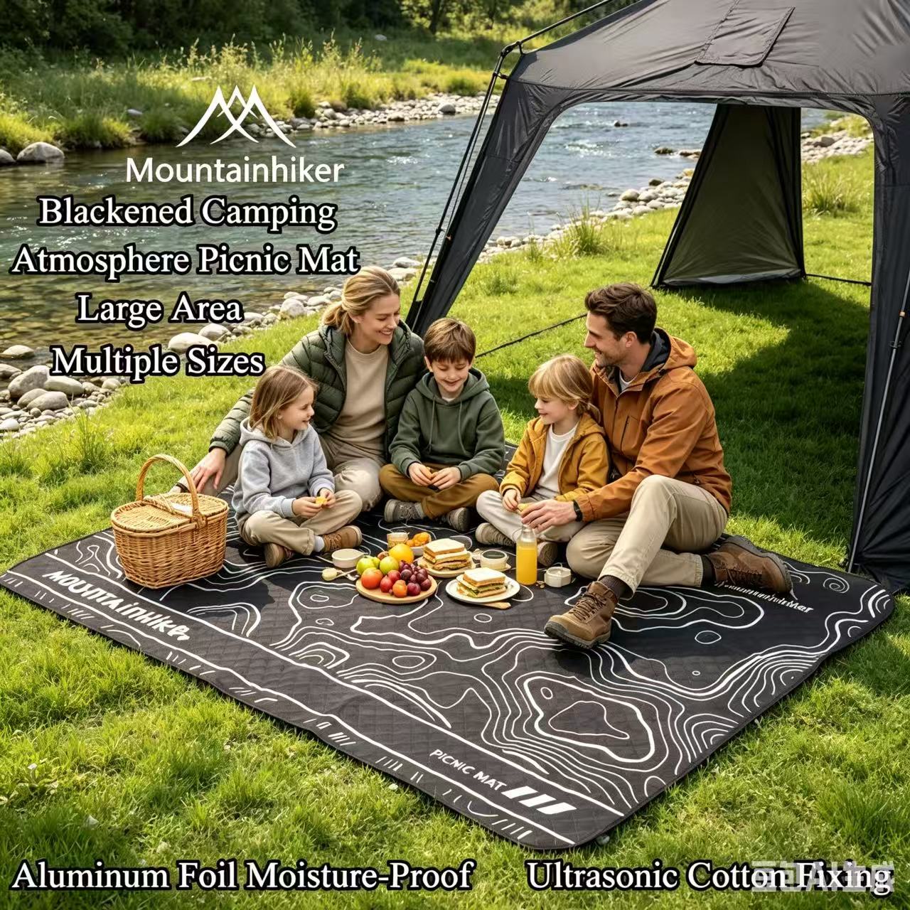 MOUNTAINHIKER Blackened Picnic - огляд і ціна Outdoor Camping Mats Large