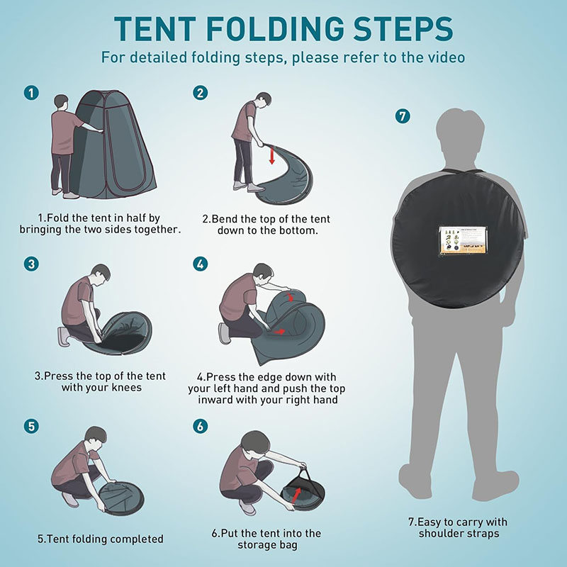 ‌Portable Pop-Up Toilet Tent P - огляд і ціна Outdoor Camping Toilet Tent