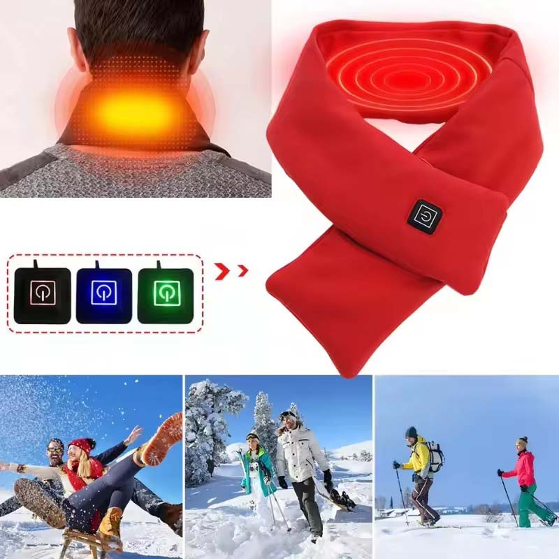 USB Women Men Heating Scarf Te - огляд і ціна Outdoor Camping In Winter