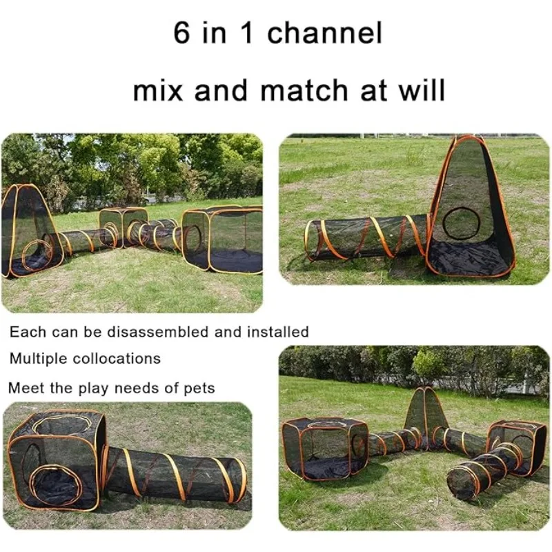 6-in-1 Tent Cat Enclosures wit - огляд і ціна Outdoor Camping Dog Fence