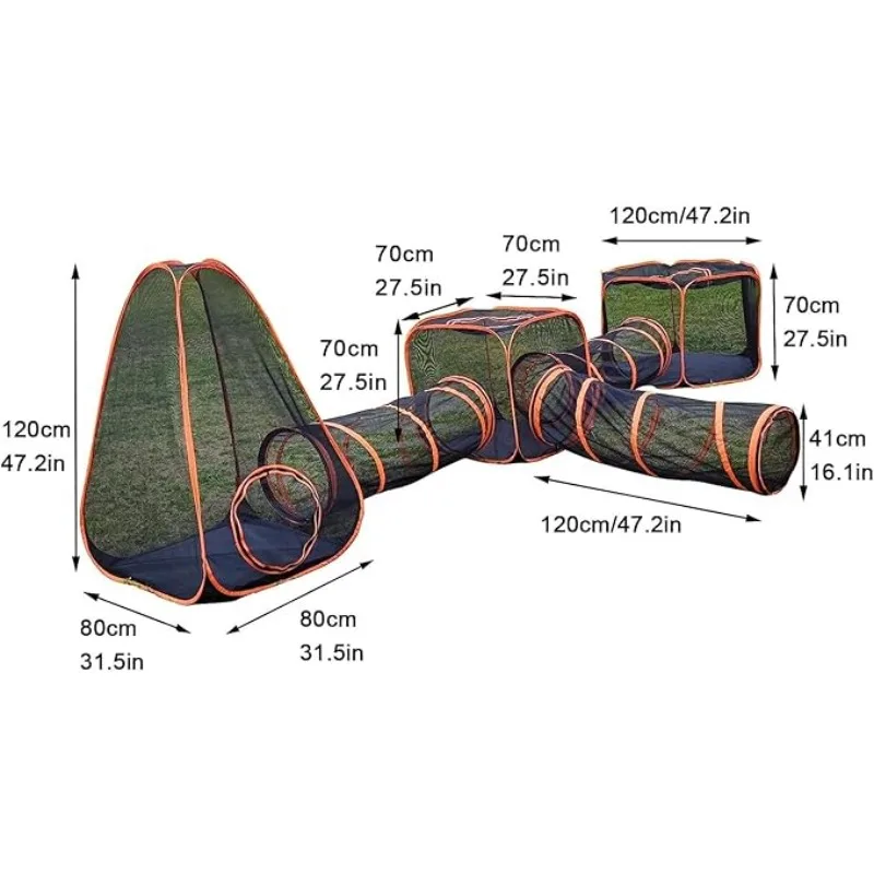 6-in-1 Tent Cat Enclosures wit - огляд і ціна Outdoor Camping Dog Fence