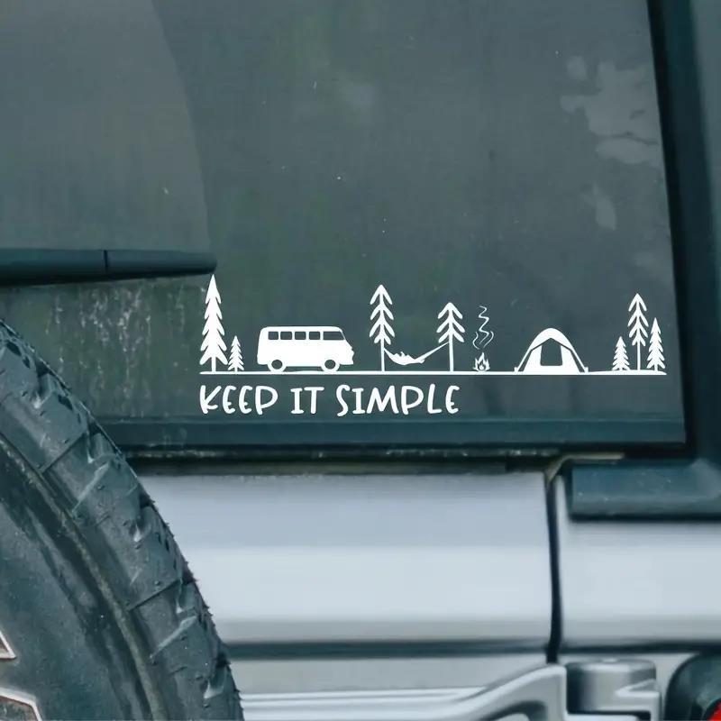 Minimalist Camping Scene Vinyl - огляд і ціна Outdoor Camping Logo
