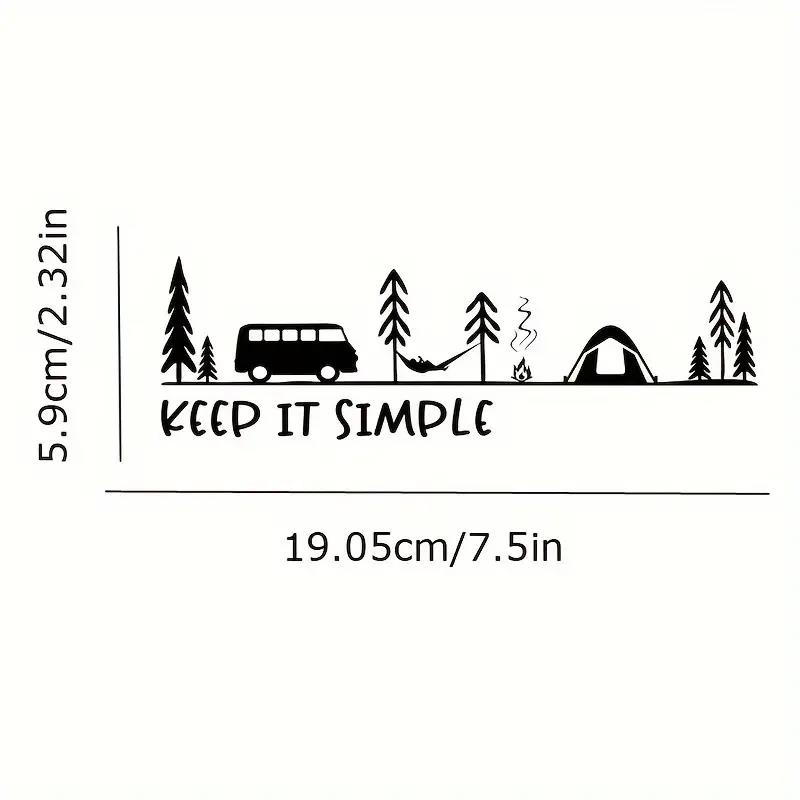 Minimalist Camping Scene Vinyl - огляд і ціна Outdoor Camping Logo