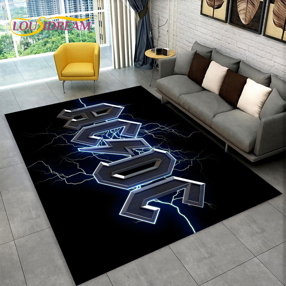 AC/DC Rock Band Area Rug Large - огляд і ціна Outdoor Camping Mats Large