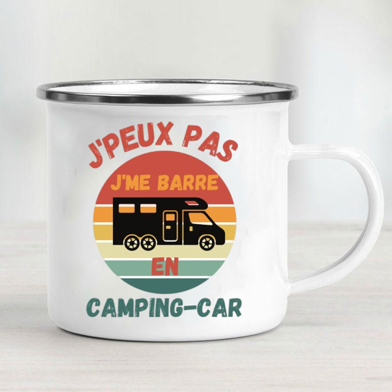 Camping Car Enamel Mug Adventu - огляд і ціна Outdoor Camping Van