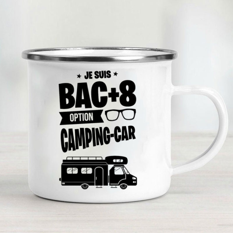 Camping Car Enamel Mug Adventu - огляд і ціна Outdoor Camping Van