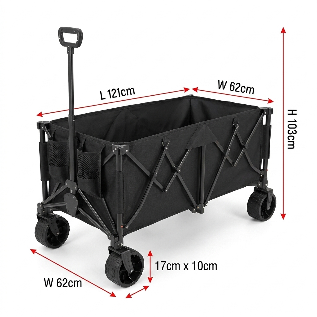 Custom Heavy-Duty Folding Wago - огляд і ціна Outdoor Camping Wagon