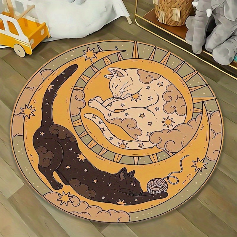 VIKAMA Yin Yang Cat Carpet Rou - огляд і ціна Outdoor Camping Mats Large