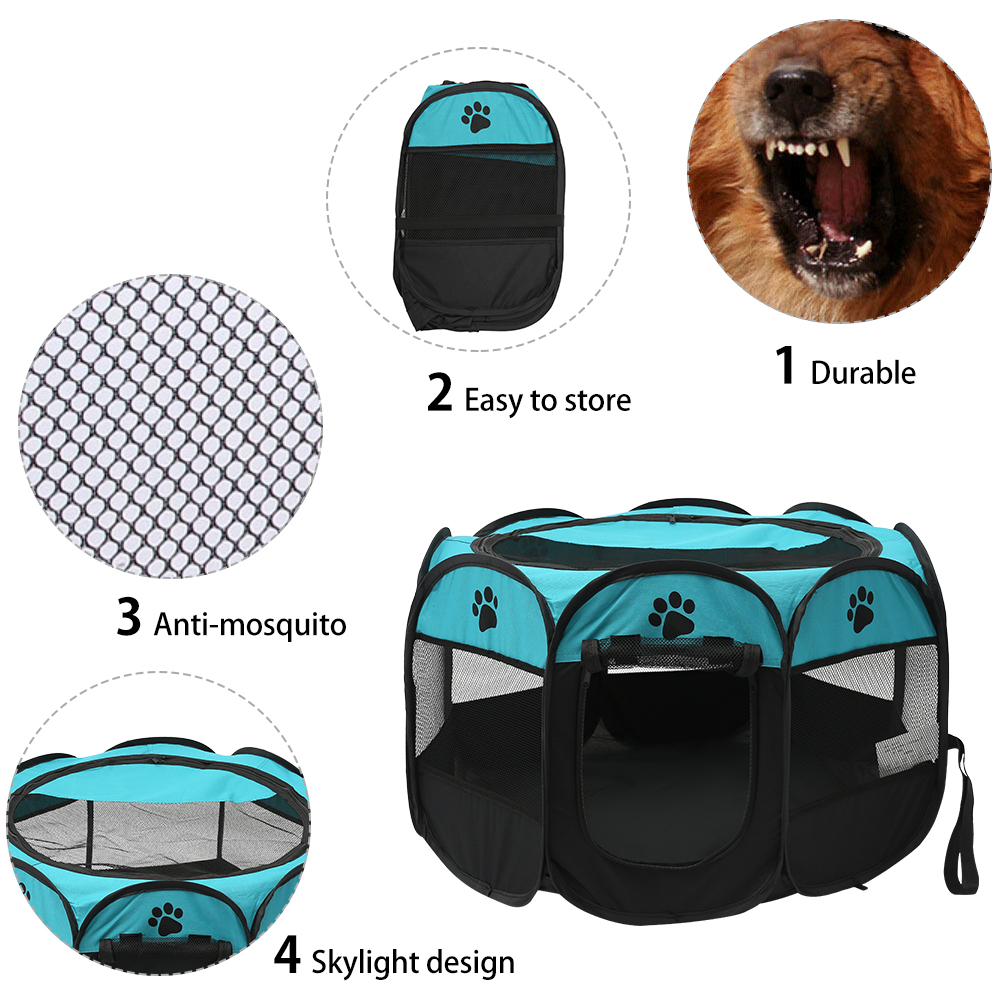 Folding Pet Tent Dog House Cam - огляд і ціна Outdoor Camping Dog Fence