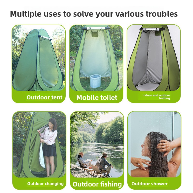 Auto Pop Up Single Layer Priva - огляд і ціна Outdoor Camping Toilet Tent